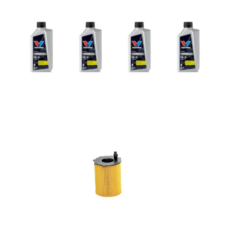 Kit filtro olio e 4L compatibile con Fiat 500L 0.9 Twin Air Turbo 63kw dal 2013