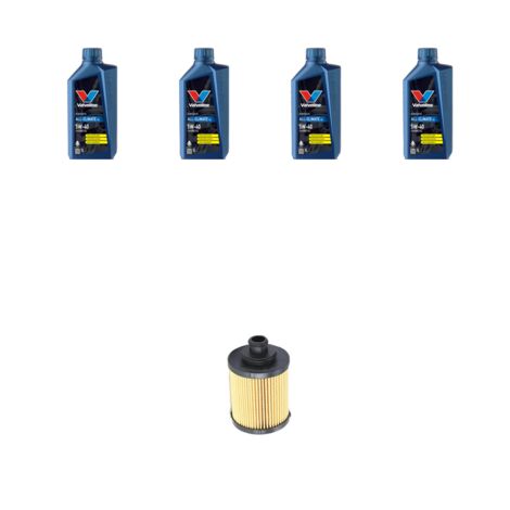 Kit filtro olio e 4L compatibile con Fiat Grande Punto 1.3 D Multijet 55kw dal 2005