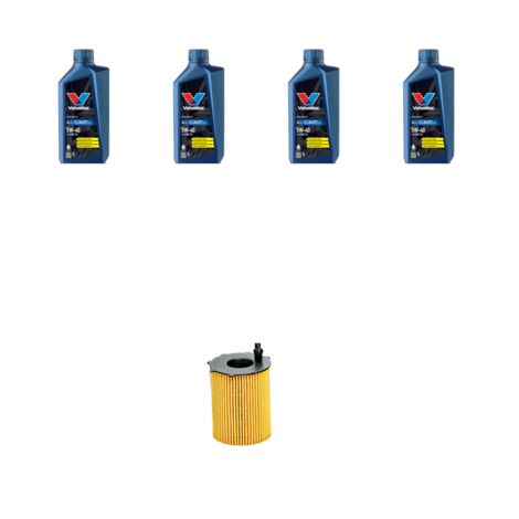 Kit filtro olio e 4L compatibile con Fiat Punto III 0.9 Twin Airturbo 63kw dal 2012