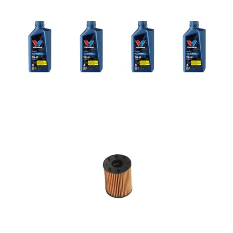 Kit filtro olio e 4L compatibile con Fiat Punto III 1.4 MultiAir 77kw dal 2012