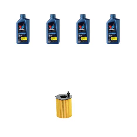 Kit filtro olio e 4L compatibile con Ford S-Max 1.6 Tdci 85kw dal 2011