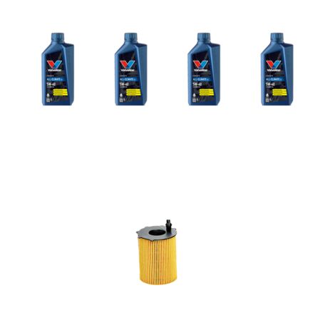 Kit filtro olio e 4L compatibile con Mazda 2 (DY) 1.4 CD 50kw dal 2003 al 2007