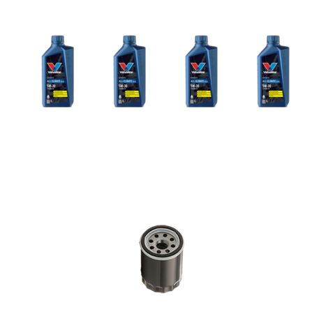Kit filtro olio e 4L compatibile con Nissan Micra IV (k13) 1.2 72KW Dal 2010
