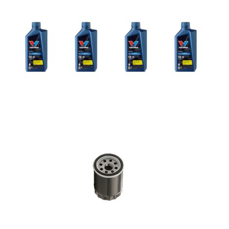 Kit filtro olio e 4L compatibile con Nissan Note (E12) 1.2 59kw Dal 2013