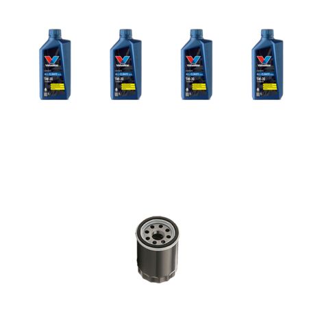Kit filtro olio e 4L compatibile con Nissan Note (E12) 1.2 dig-s 72kw Dal 2013