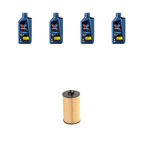 Kit filtro olio e 4L compatibile con Opel Cascada 1.4 16v 88kw Dal 2013