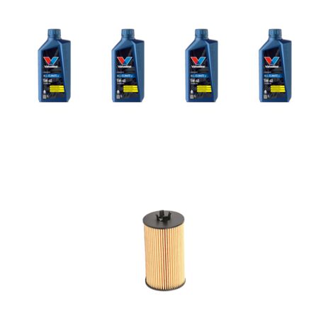 Kit filtro olio e 4L compatibile con Opel Corsa D 1.2 16V 51kw Dal 2010