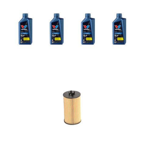 Kit filtro olio e 4L compatibile con Opel Corsa D 1.2 16V 59kw Dal 2006 al 2009