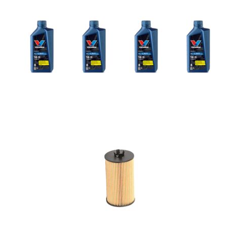 Kit filtro olio e 4L compatibile con Opel Corsa D 1.2 16V 63kw Dal 2010