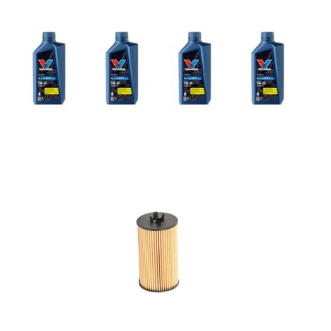 Kit filtro olio e 4L compatibile con Opel Corsa D 1.2 16V Ecoflex 63kw Dal 2009
