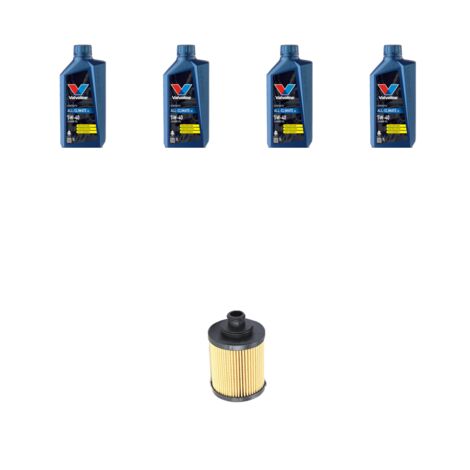 Kit filtro olio e 4L compatibile con Opel Corsa D 1.3 CDTI 55kw Dal 2006