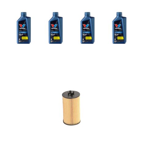 Kit filtro olio e 4L compatibile con Opel Corsa D 1.4 16v 66kw Dal 2006