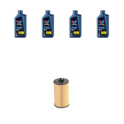 Kit filtro olio e 4L compatibile con Opel Corsa D 1.4 16v 74kw Dal 2010