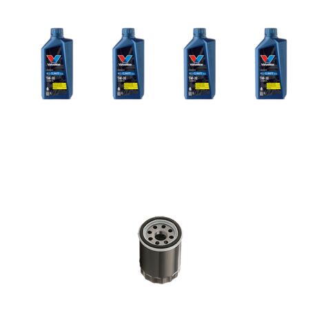 Kit filtro olio e 4L compatibile con Opel Mokka Mokka X 1.4 Turbo 112kw Dal 2016