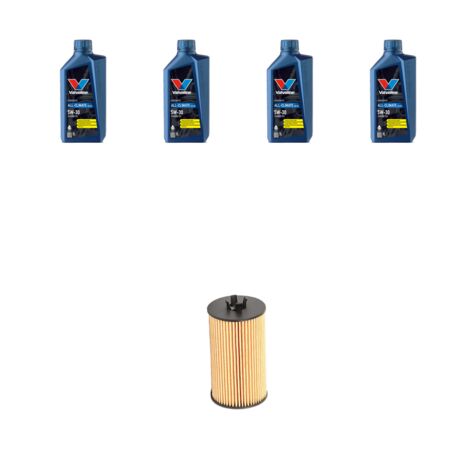 Kit filtro olio e 4L compatibile con Opel Zafira C Tourer 1.4 Turbo 103kw dal 2011