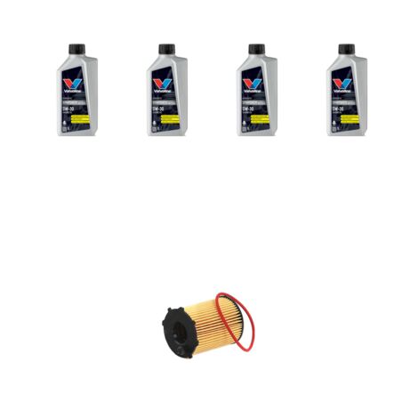 Kit filtro olio e 4L compatibile con Peugeot 2008 1.6 HDI 55kw Dal 2015