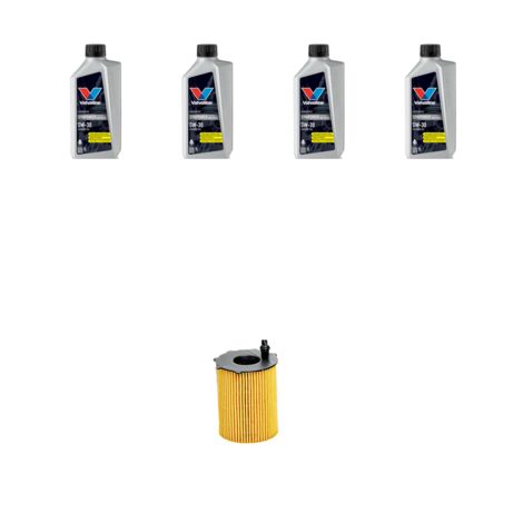 Kit filtro olio e 4L compatibile con Peugeot 3008 1.6 HDI Fap 82kw dal 2010