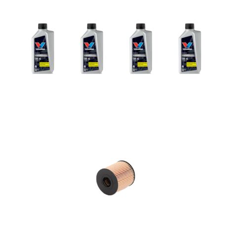 Kit filtro olio e 4L compatibile con Peugeot 3008 1.6 THP 115kw dal 2009