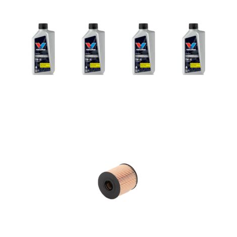 Kit filtro olio e 4L compatibile con Peugeot 3008 1.6 THP 121kw dal 2014