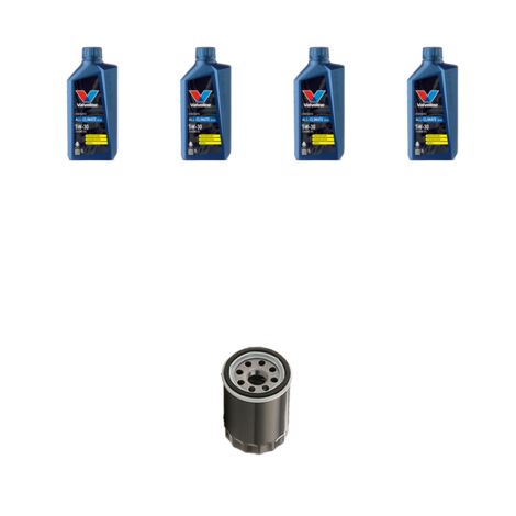 Kit filtro olio e 4L compatibile con Peugeot 307 2.0 16V 100kw dal 2001
