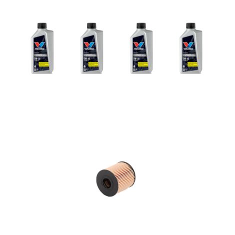 Kit filtro olio e 4L compatibile con Peugeot 308 II 1.6 GT PureTech 193kw dal 2018