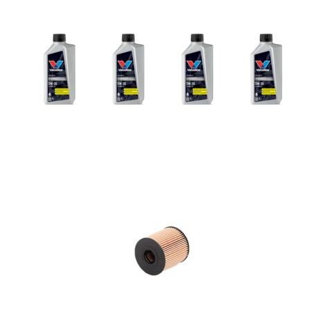 Kit filtro olio e 4L compatibile con Peugeot 308 II 1.6 GT THP 151kw dal 2014