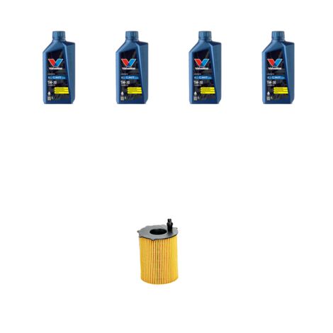 Kit filtro olio e 4L compatibile con Peugeot 308 II 1.6 HDi 68kw dal 2013