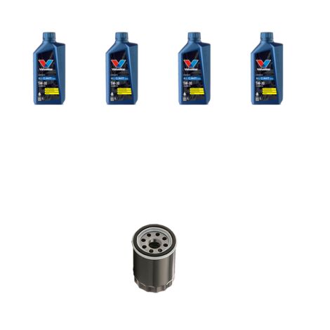 Kit filtro olio e 4L compatibile con Peugeot 407 2.0 16v 100kw dal 2004
