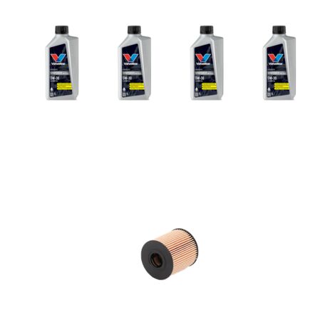 Kit filtro olio e 4L compatibile con Peugeot 5008 1.6 THP 121kw dal 2012