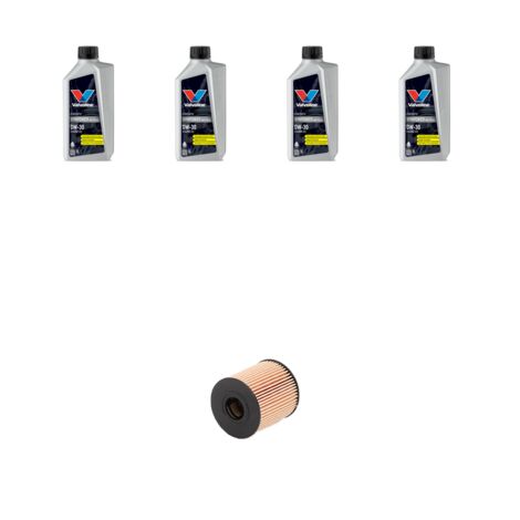 Kit filtro olio e 4L compatibile con Peugeot 5008 II (P87) 1.6 PureTech 133kw dal 2018