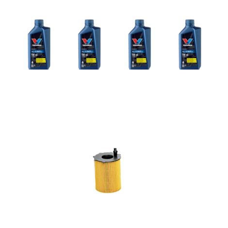 Kit filtro olio e 4L compatibile con Peugeot Partner II 1.6 HDI 66kw dal 2008