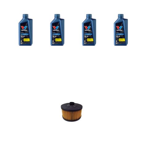Kit filtro olio e 4L compatibile con Renault Clio V 1.0 TCe 100 74Kw dal 2019