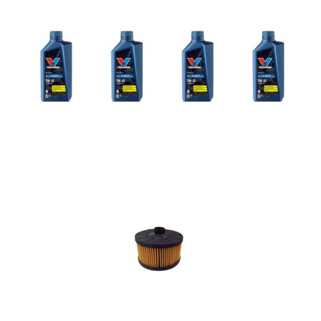 Kit filtro olio e 4L compatibile con Renault Clio V 1.0 TCe 90 67Kw dal 2020