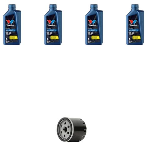 Kit filtro olio e 4L compatibile con Renault Modus / Grand Modus 1.2 55kw Dal 2004