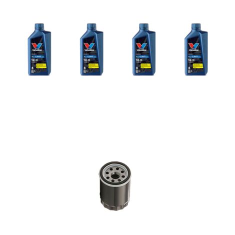 Kit filtro olio e 4L compatibile con Seat Alhambra (7V) 2.0i 85kw dal 1996 al 2000