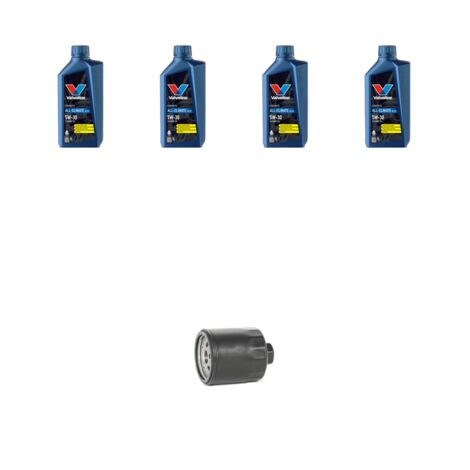 Kit filtro olio e 4L compatibile con Skoda Roomster 1.4 16v 63kw Dal 2006