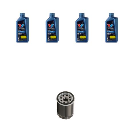 Kit filtro olio e 4L compatibile con Subaru Justy IV 1.3 67kw dal 2008