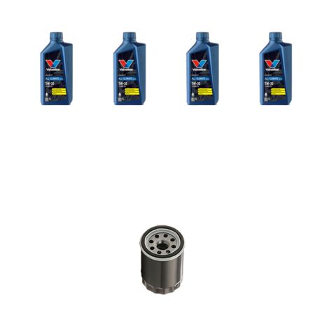 Kit filtro olio e 4L compatibile con Suzuki Sx4 1.6 VVT 82kw Dal 2006