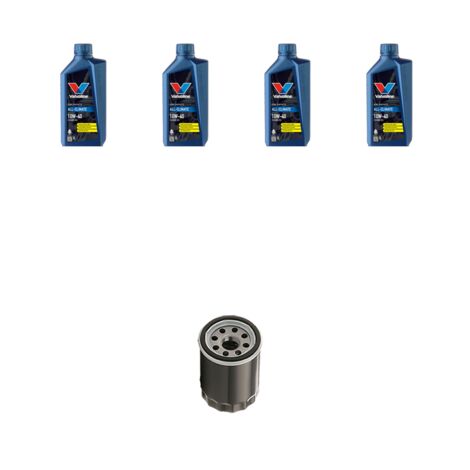 Kit filtro olio e 4L compatibile con Toyota Avensis I (T22) 1.8 16v 95kw Dal 2000