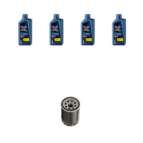Kit filtro olio e 4L compatibile con Toyota C-HR 1.2 85kw Dal 2016