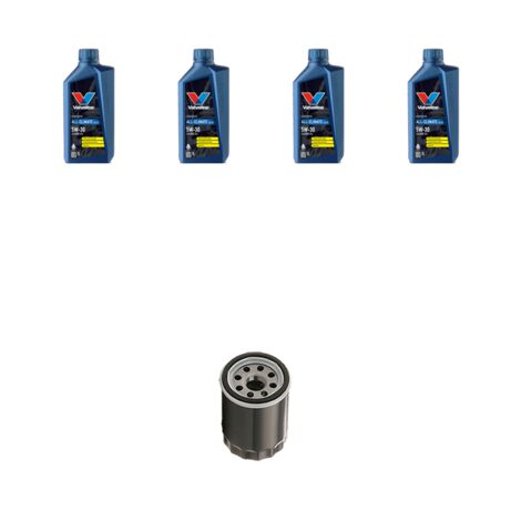 Kit filtro olio e 4L compatibile con Toyota Corolla IX Verso 1.6 81kw Dal 2002