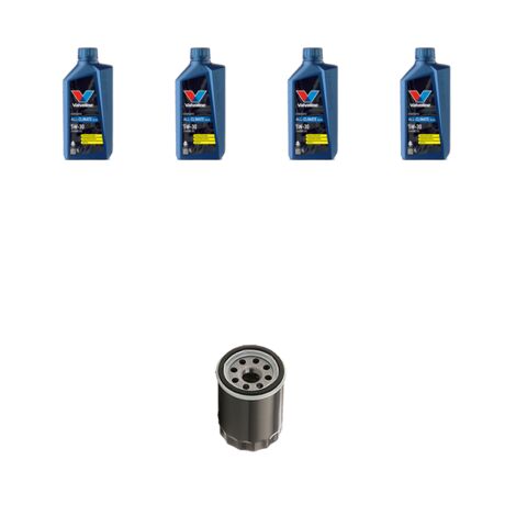 Kit filtro olio e 4L compatibile con Toyota Corolla IX Verso 1.8 95kw Dal 2003