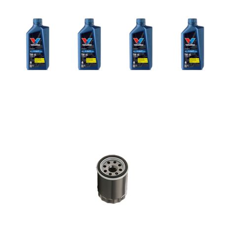 Kit filtro olio e 4L compatibile con Toyota Corolla IX Verso 1.8 99kw Dal 2002