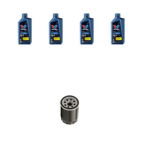 Kit filtro olio e 4L compatibile con Toyota Yaris I (p1) 1.0 16v 50kw Dal 1999