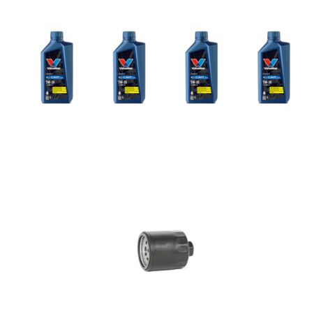 Kit filtro olio e 4L compatibile con Vw Bora 1.6 16v 78kw dal 2000