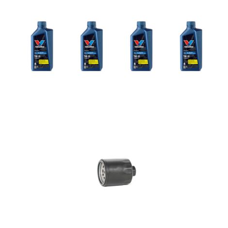 Kit filtro olio e 4L compatibile con Vw Bora 1.6 FSI 81kw dal 2002