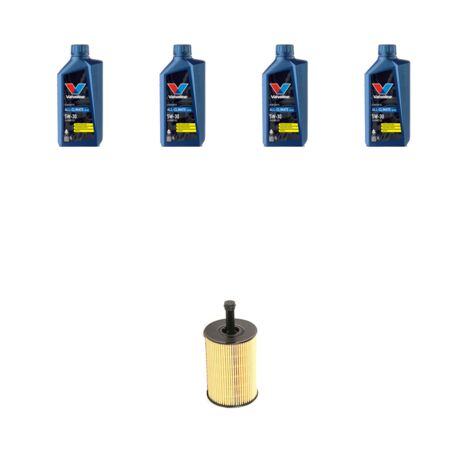 Kit filtro olio e 4L compatibile con Vw Passat (3c2,3c5) 2.0 TDI 100kw Dal 2005 al 2011
