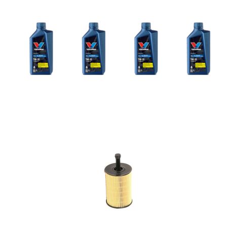 Kit filtro olio e 4L compatibile con Vw Passat (3c2,3c5) 2.0 TDI 90kw Dal 2005 al 2007