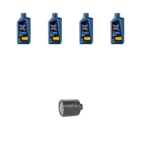 Kit filtro olio e 4L compatibile con Vw POLO IV (9N) 1.4 16v 74kw Dal 2002 al 2008