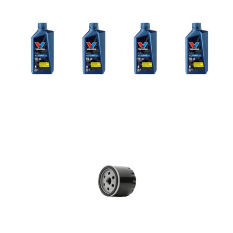 Kit filtro olio e 4L compatibile con Vw POLO V (6R,6C) 1.0 TSI 81kw Dal 2014